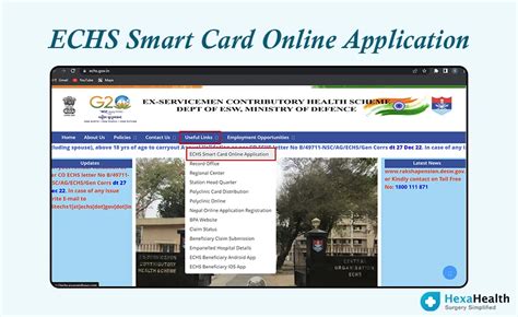 echs online smart card|echs login portal.